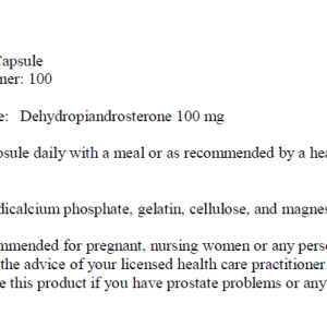 Ultimate Nutrition - DHEA 100 mg. / 100 caps.