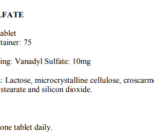 Ultimate Nutrition - Vanadyl Sulfate / 75 tab