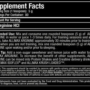 AllMax - Arginine / 100gr.