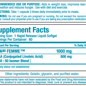 AllMax - CLA 80 Femme / 60caps.