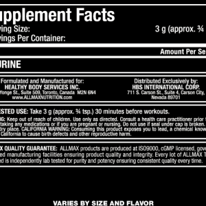 AllMax - Taurine / 400 gr.
