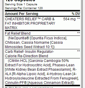 BSN - Cheaters Relief / 120 caps