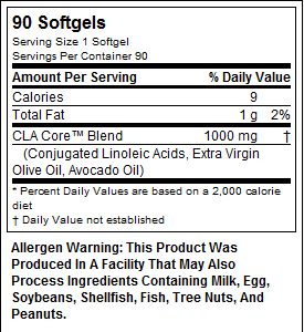 Muscle Pharm - CLA Core / 180softgels