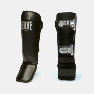 Leone 1947 Smart Shin Guards - Black - L