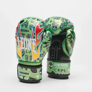 Leone 1947 FLAMES Kids Boxing Gloves GN407J - Green