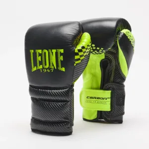 Leone 1947 - BOXING GLOVES CARBON22 GN222 - Black/Neo Green