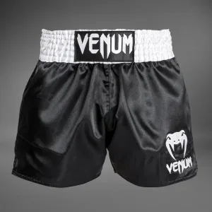 Муай Тай Шорти - Venum Muay Thai Shorts Classic - Black/White/White