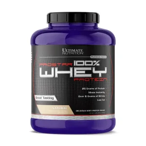 Неовкусен суроватъчен протеин изолат и концентрат NATURAL PROSTAR 100% WHEY PROTEIN Ultimate Nutrition 2390 грама