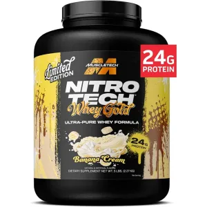 Nitro Tech 100% Whey Gold MuscleTech 2270 грама LIMITED EDITION BANANA CREAM