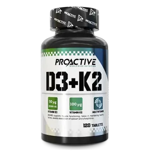 ProActive Vitamin D3+K2 2000IU 120 tabs