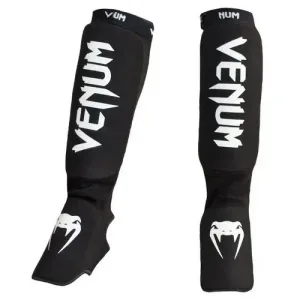 Протектори за Крака - VENUM KONTACT SHINGUARDS AND INSTEP - COTTON / BLACK