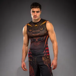 Рашгард - Venum Quetzal Fury Sleeveless Rashguard - Black/Fury Red/ Tangerine