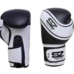 SZ Fighters – Боксови ръкавици естествена кожа Champion – Black