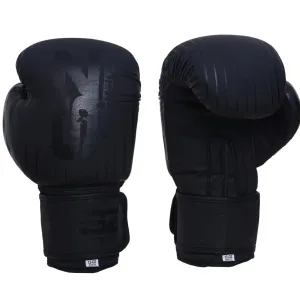 SZ Fighters – Боксови ръкавици естествена кожа – Plasma – Black/Black