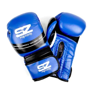 SZ Fighters – Боксови ръкавици изкуствена кожа – Thunder Blue