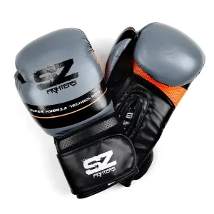 SZ Fighters – Боксови ръкавици изкуствена кожа – Thunder Grey - 14 oz