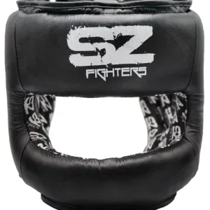 SZ Fighters – Каска с метален протектор на брадата – Black