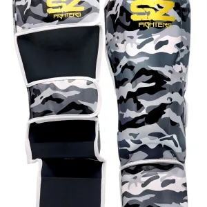 SZ Fighters – Тай Протектори за Крака Camo – Grey