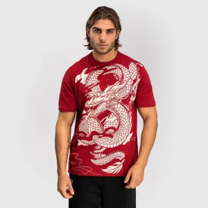Тениска - Venum Dragon's Flight Men's T-Shirt - Cherry Red/Cream White