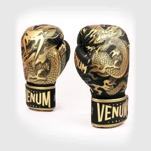 Venum Dragon's Flight Boxing Gloves - Black/Bronze