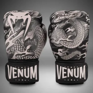 Venum Dragon's Flight Boxing Gloves - Black/Sand