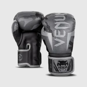 Venum Elite Boxing Gloves - Grey/Camo
