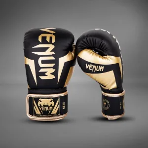 Venum Elite Boxing Gloves - Black/Gold