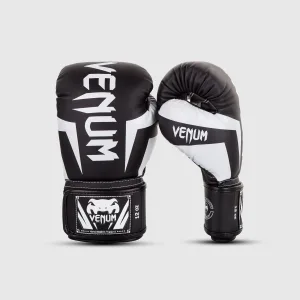 Venum Elite Boxing Gloves - Black/White