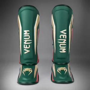 Venum Elite Shin Guards - Green - Special Edition