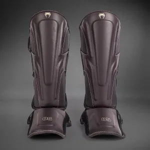 Venum Impact Evo Shin Guards - Chocolate