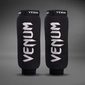 Venum Kontact Shin Guards Without Foot - Black