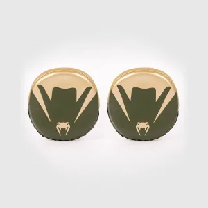 Venum Pro Boxing Mini Curved Punch Mitts (Pair) - Khaki/Gold
