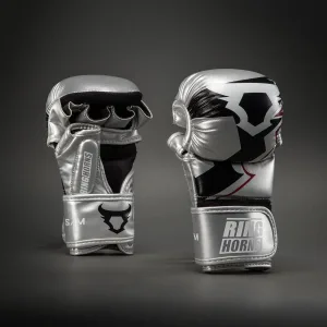 Ringhorns Charger by Venum MMA Sparring Gloves - Silver/Black
