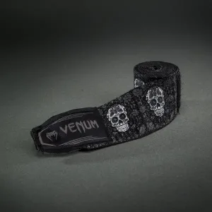 Бинтове - VENUM - Santa Muerte Handwraps - Black - 4.5m