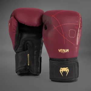 Venum Tactical XT Boxing Gloves - Black/Burgundy/Gold