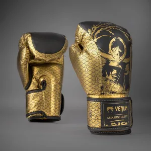 Venum x Assassin's Creed Shadows Boxing Gloves - Black/Gold - 12 oz